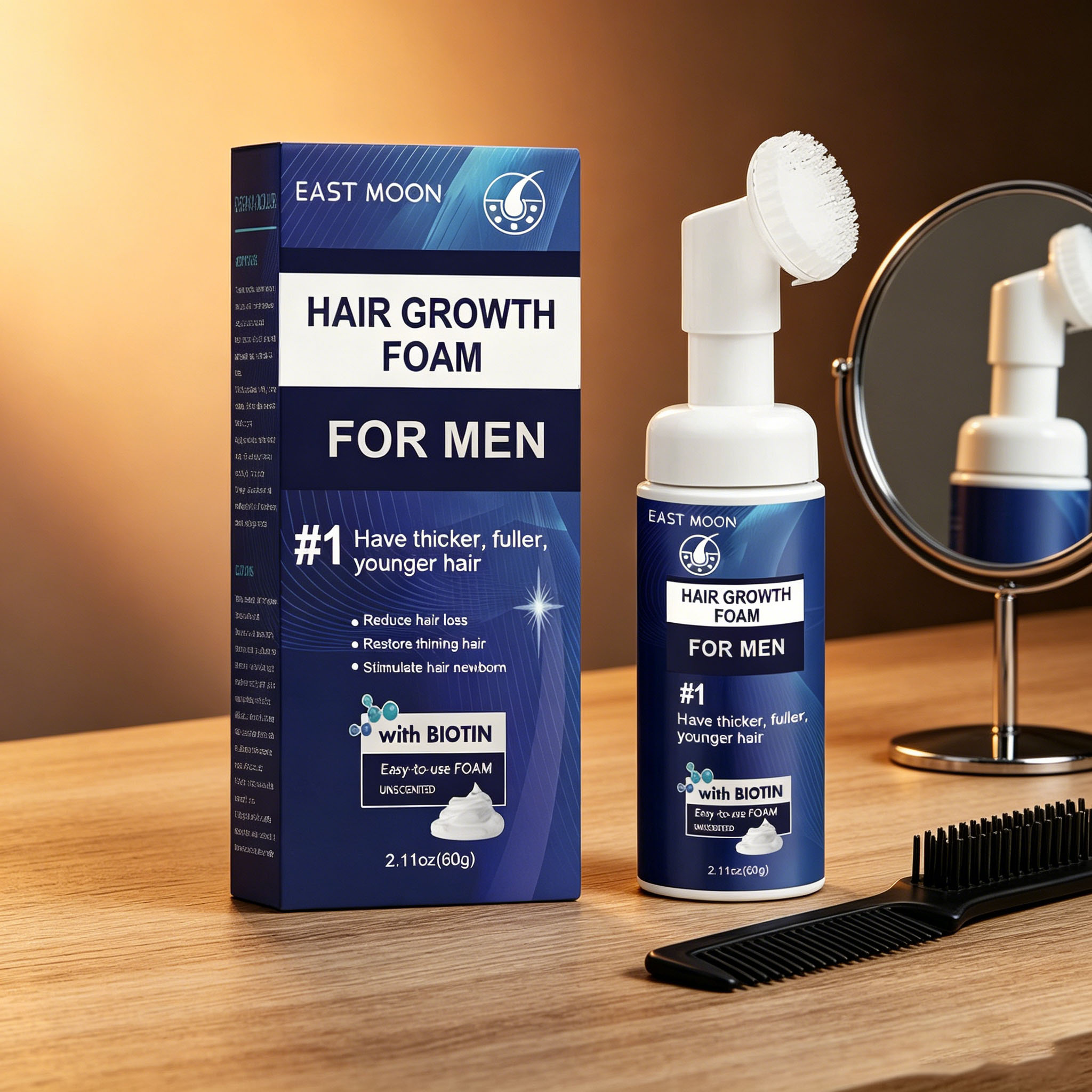 Hair Care For Hair Loss - Пена для роста волос с силиконовой