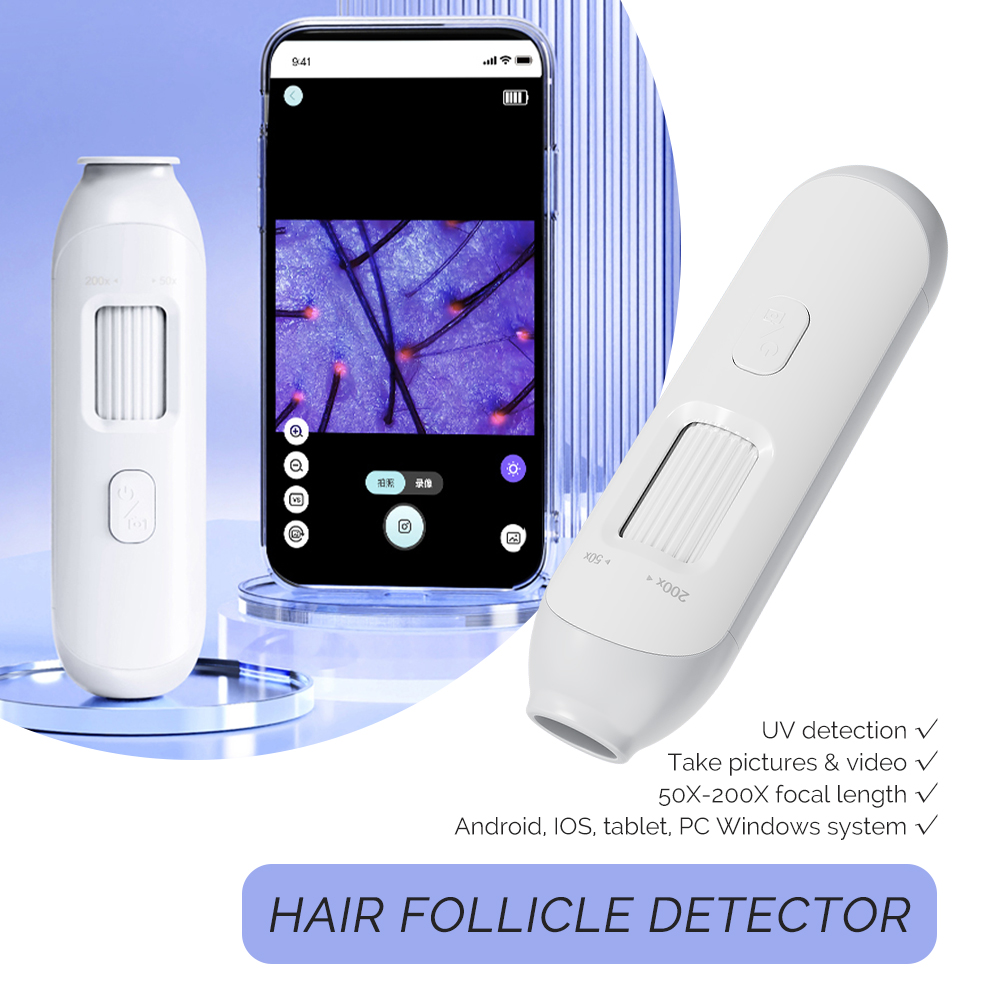Hair Porosity Test - Новый детектор кожи головы 50X-200X, анализатор