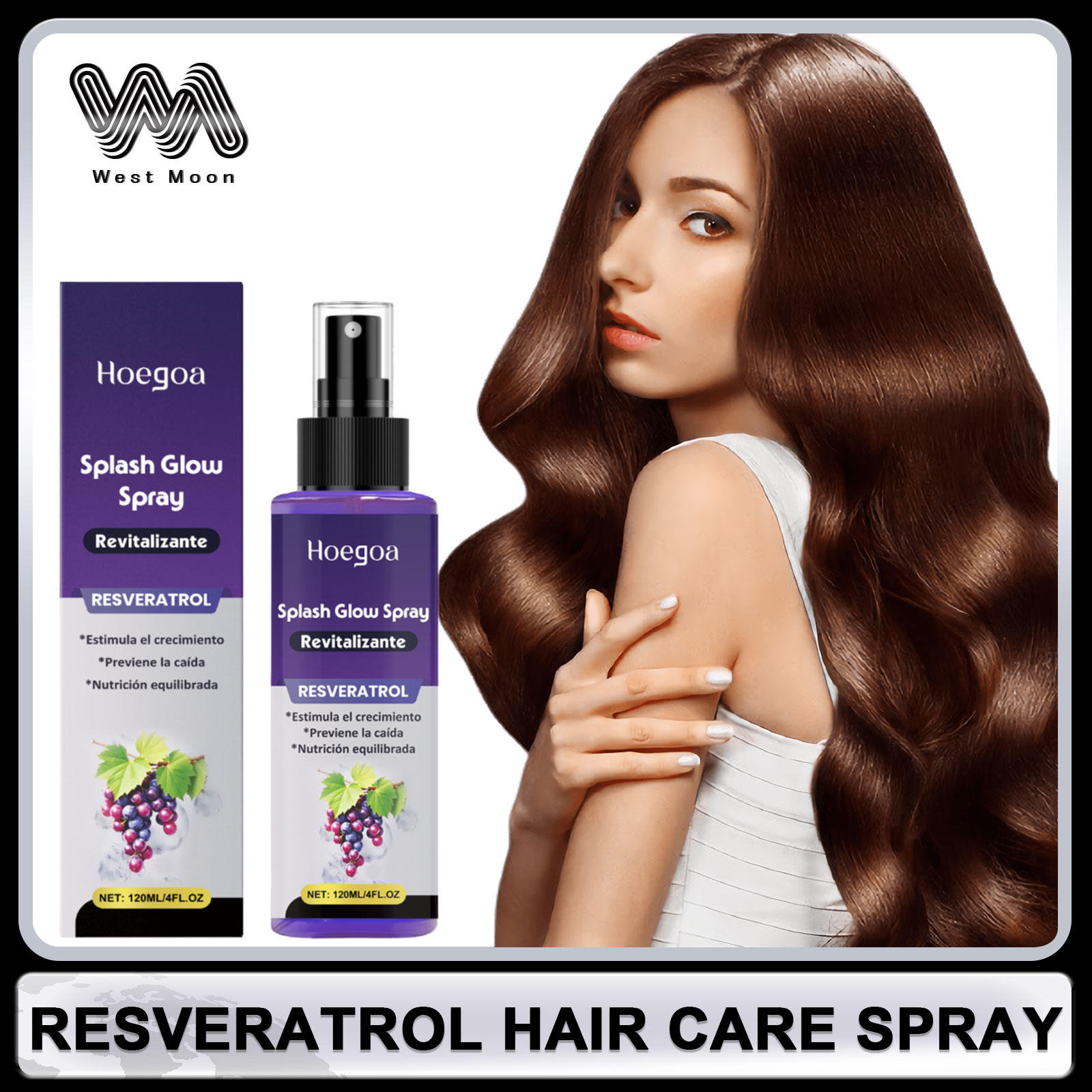 Resveratrol Спрей для ухода за – обзор и цена Hair Care For Hair Loss