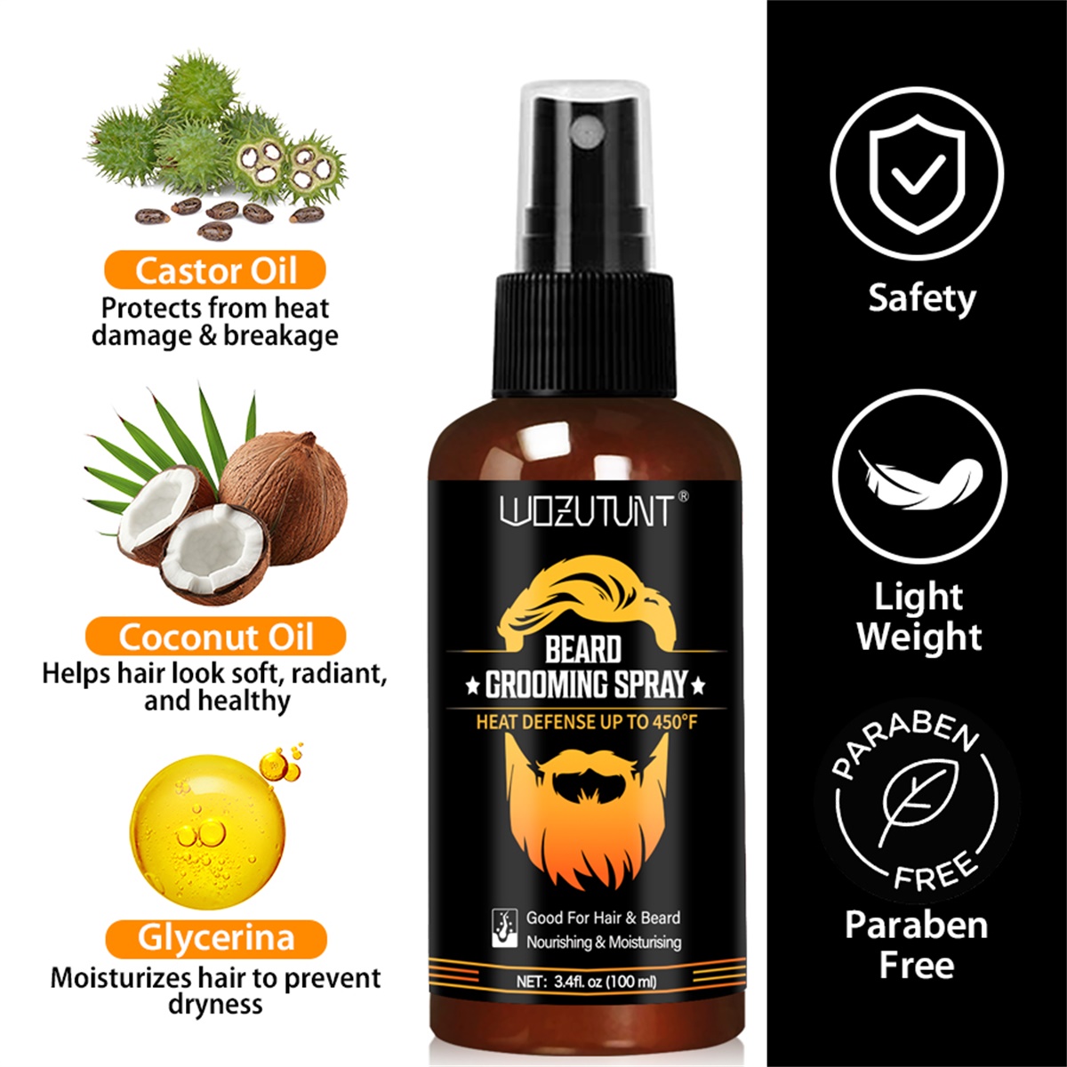 Спрей для ухода за бородой, ко – обзор и цена Hair Care Heat Protectant