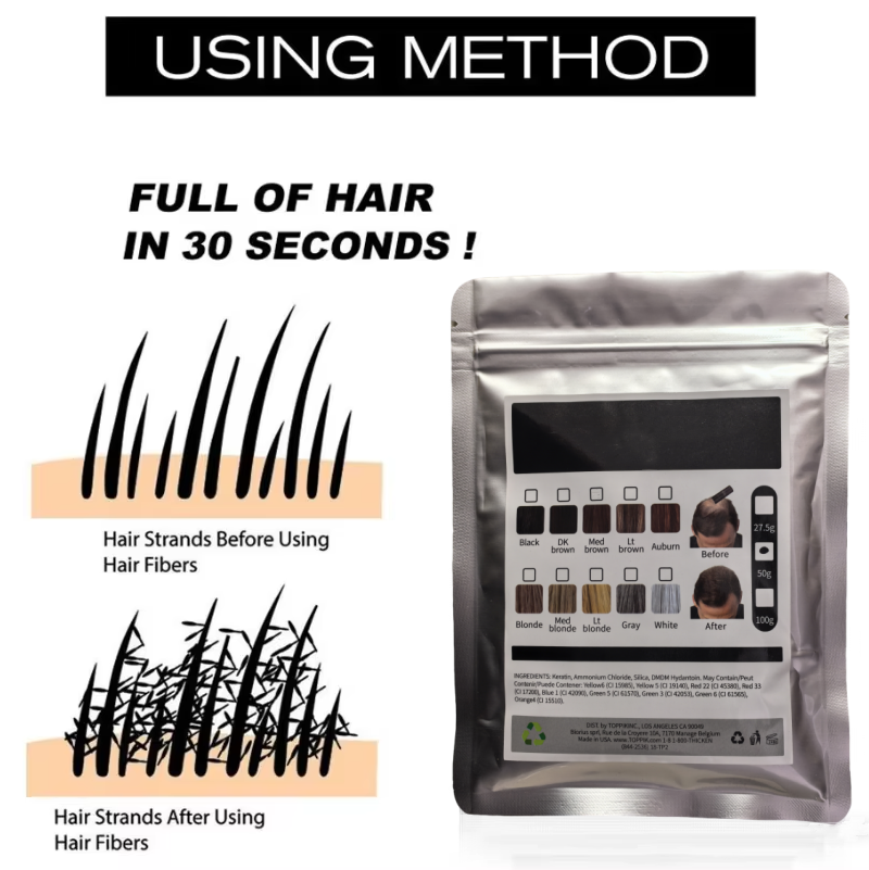 100 г кератиновых волокон для  – обзор и цена Hair Care Basic