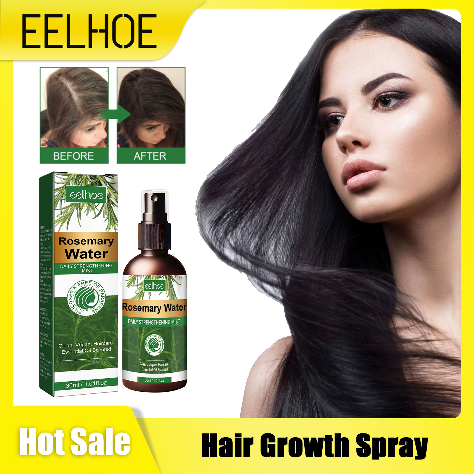 Спрей с розмарином для волос,  – обзор и цена Hair Care For Hair Loss